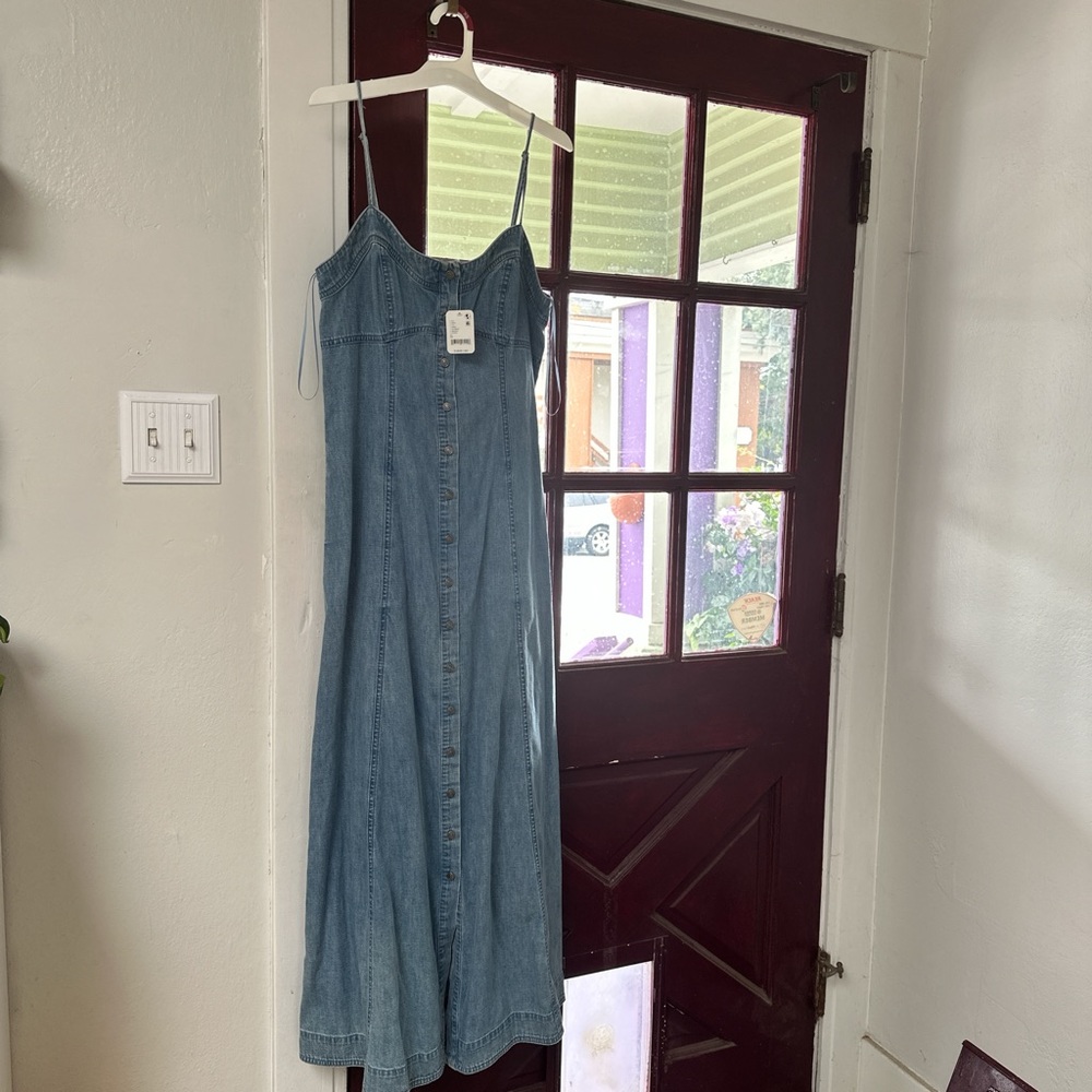 Free People Blue Denim Dress